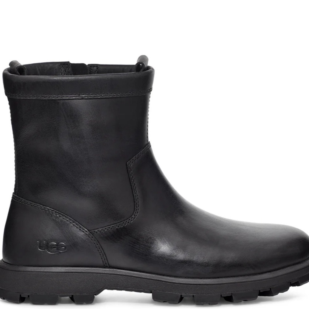 UGG Kennen Winter Boot Black Leather Brand New w/ Box, Men's Size 12
